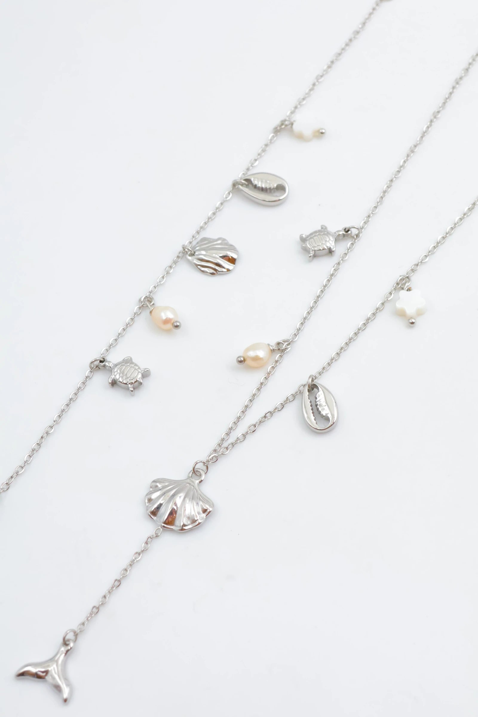 Parure de bijoux en acier inoxydable - ARGENT