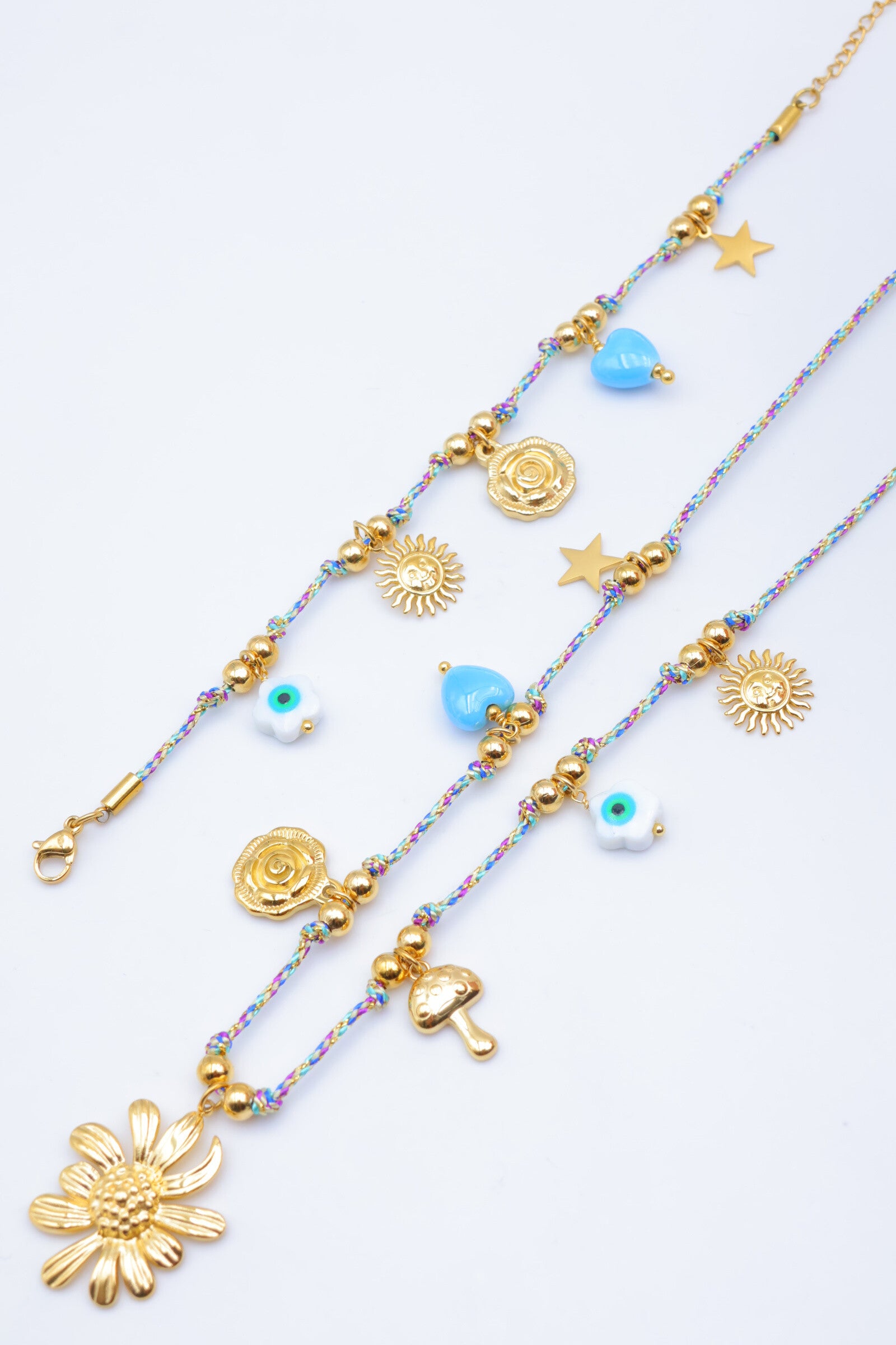 Parure de bijoux en acier inoxydable - MULTICOLORE