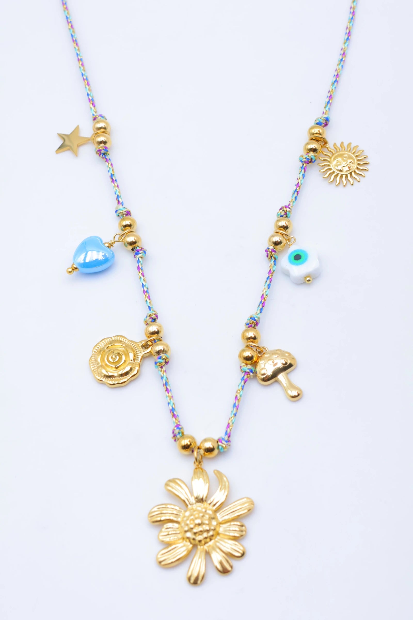Collier en acier inoxydable - MULTICOLORE
