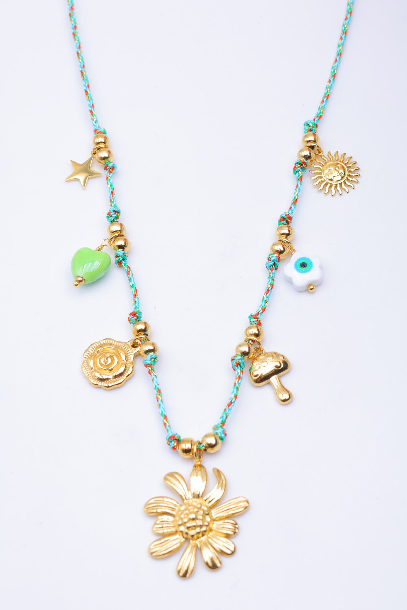 Collier en acier inoxydable - TURQUOISE