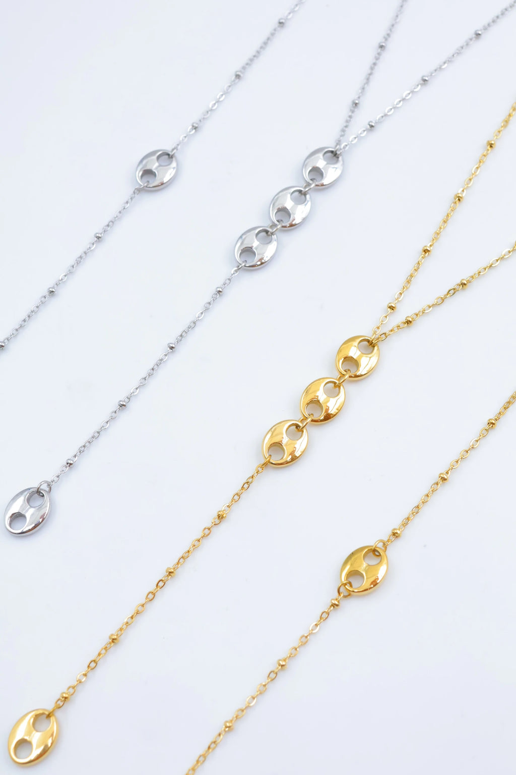 Parure de bijoux en acier inoxydable - DORÉ