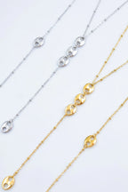 Parure de bijoux en acier inoxydable - DORÉ