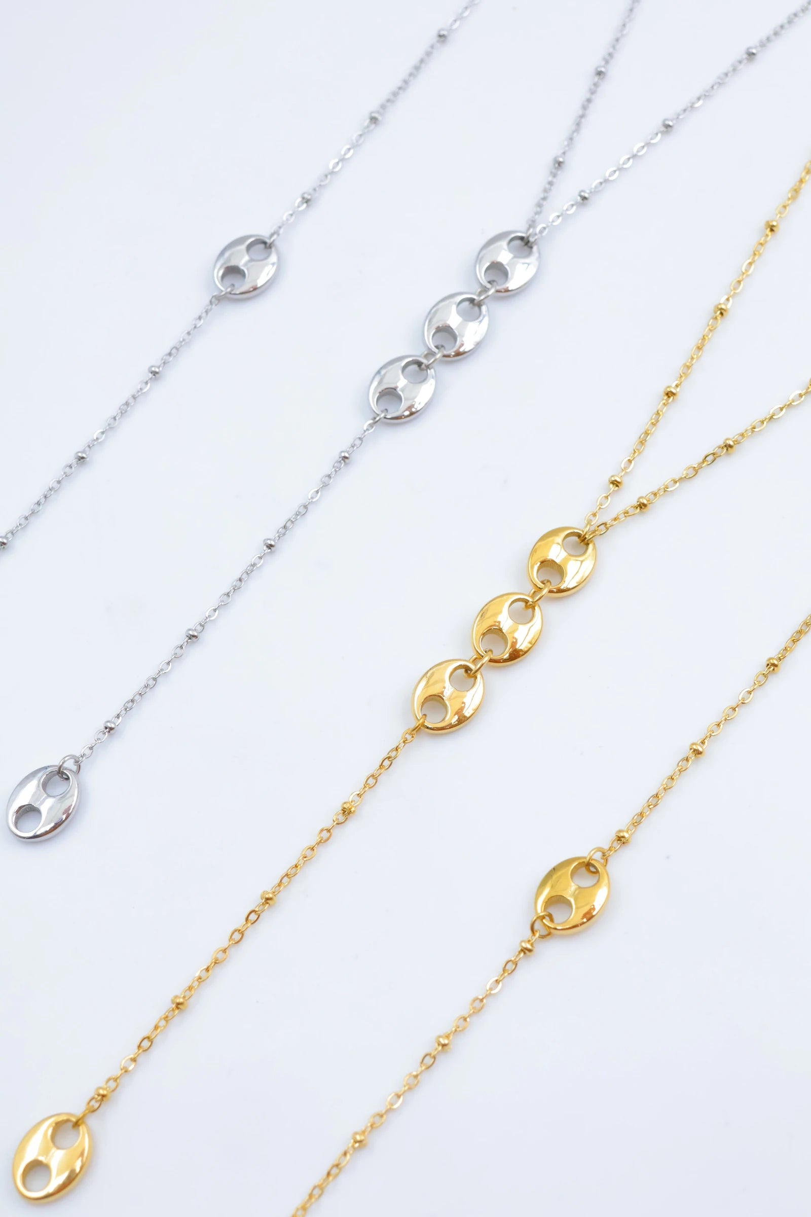 Parure de bijoux en acier inoxydable - DORÉ