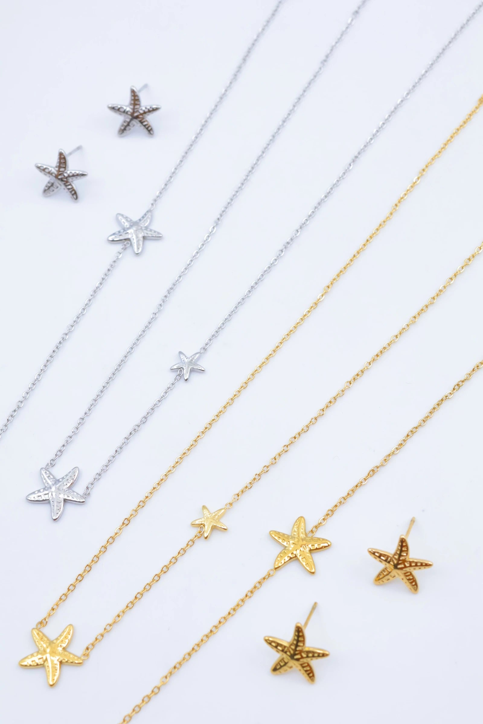 Parure de bijoux en acier inoxydable - DORÉ
