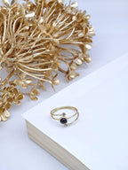 Bague en acier inoxydable ajustable - NOIR