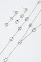 Parure de bijoux en acier inoxydable - ARGENT