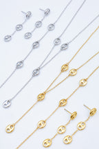 Parure de bijoux en acier inoxydable - DORÉ