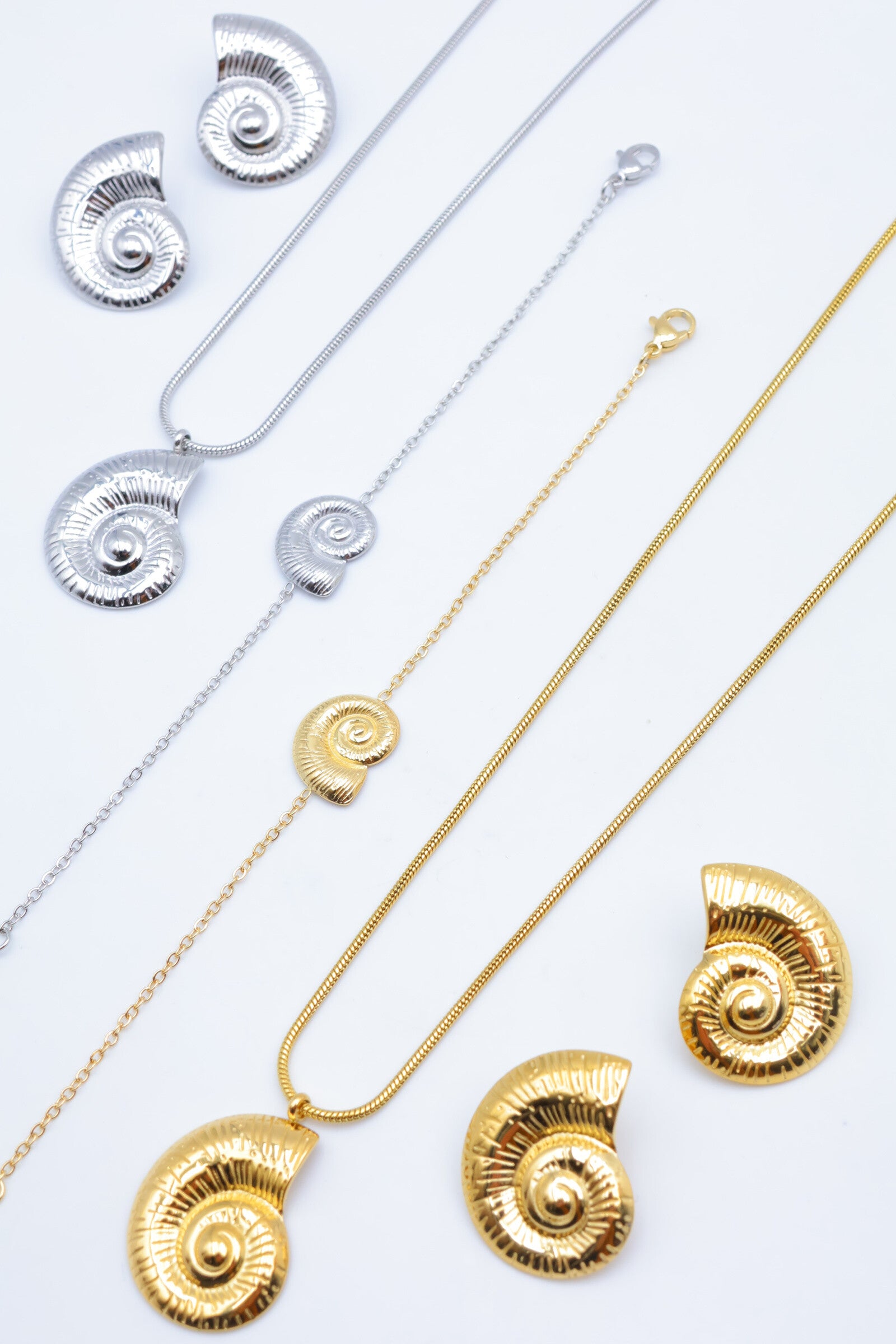 Parure de bijoux en acier inoxydable - DORÉ