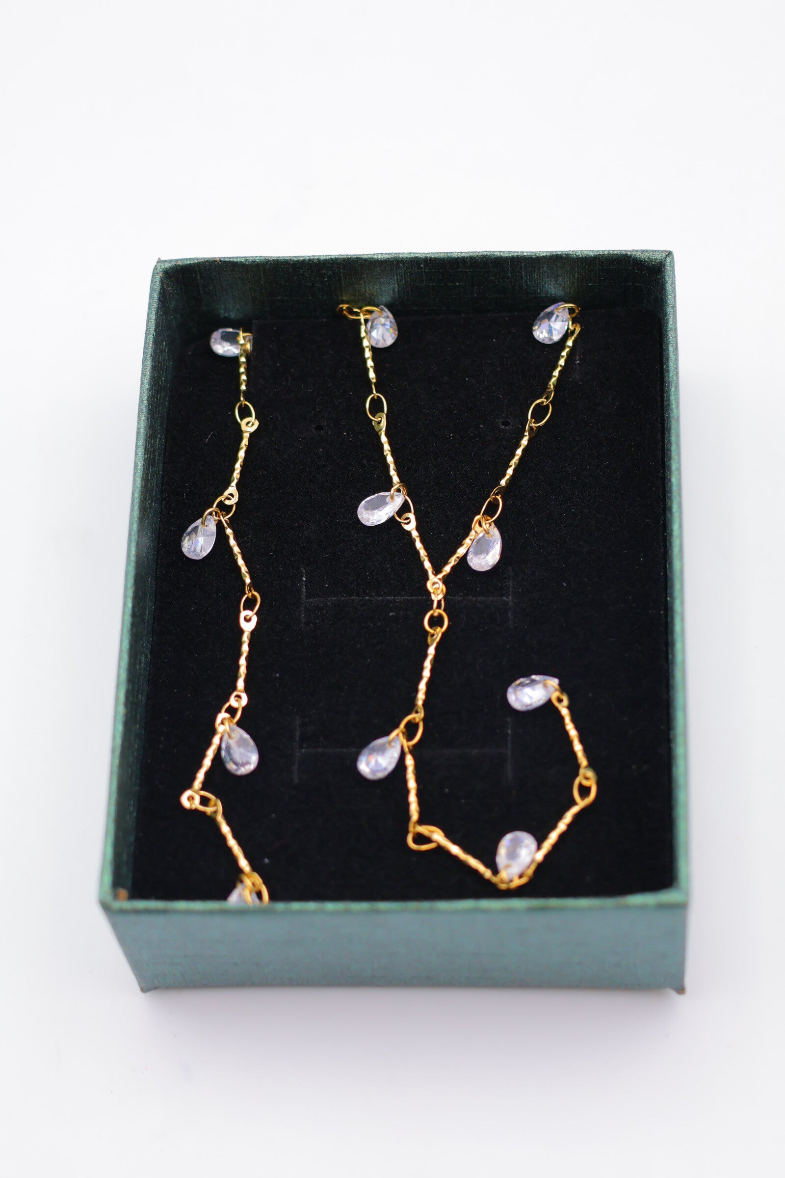 Parure de bijoux avec boîte en acier inoxydable - DORÉ