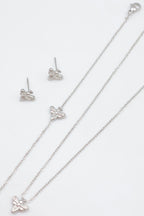 Parure de bijoux en acier inoxydable - ARGENT