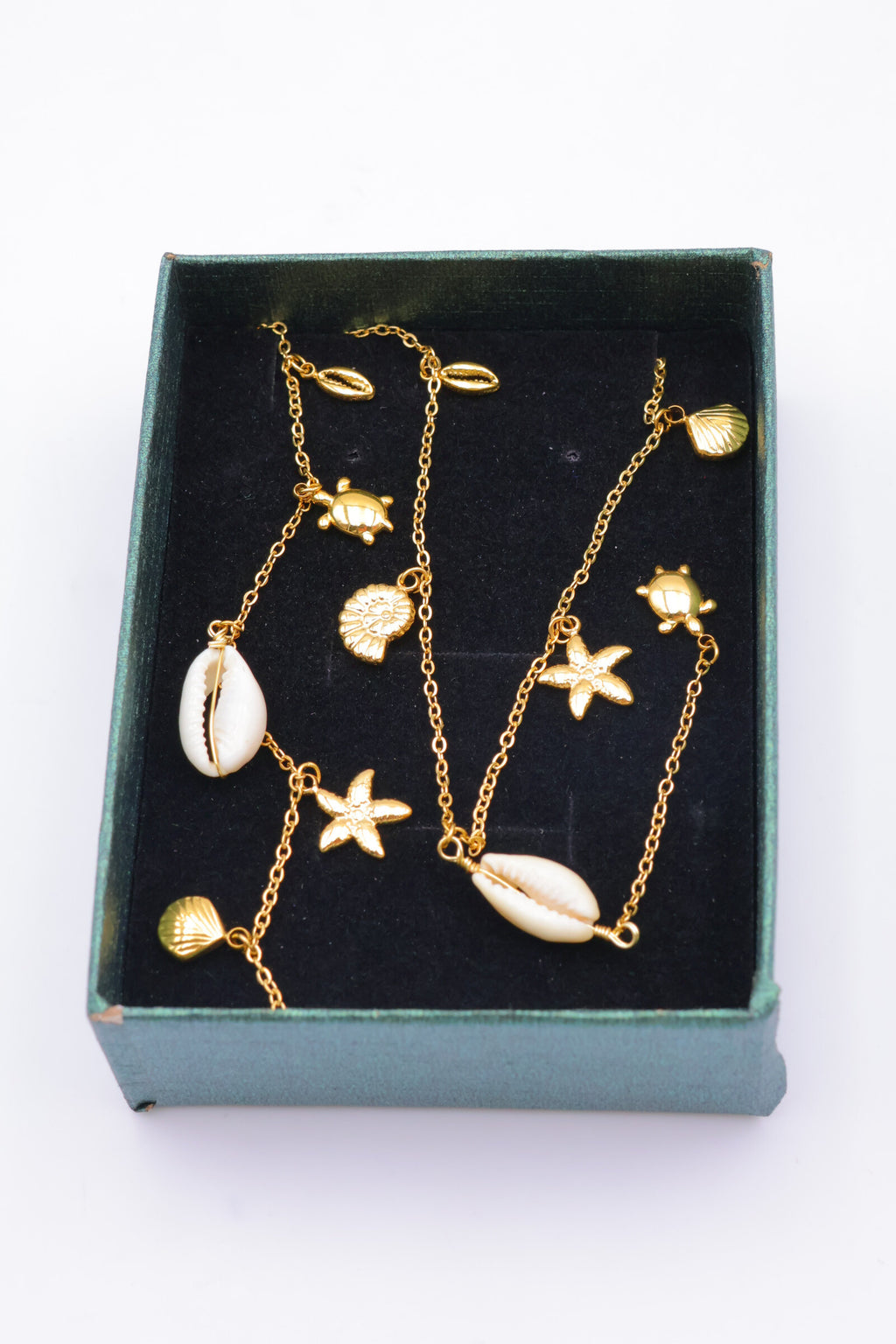 Parure de bijoux avec boîte en acier inoxydable - DORÉ