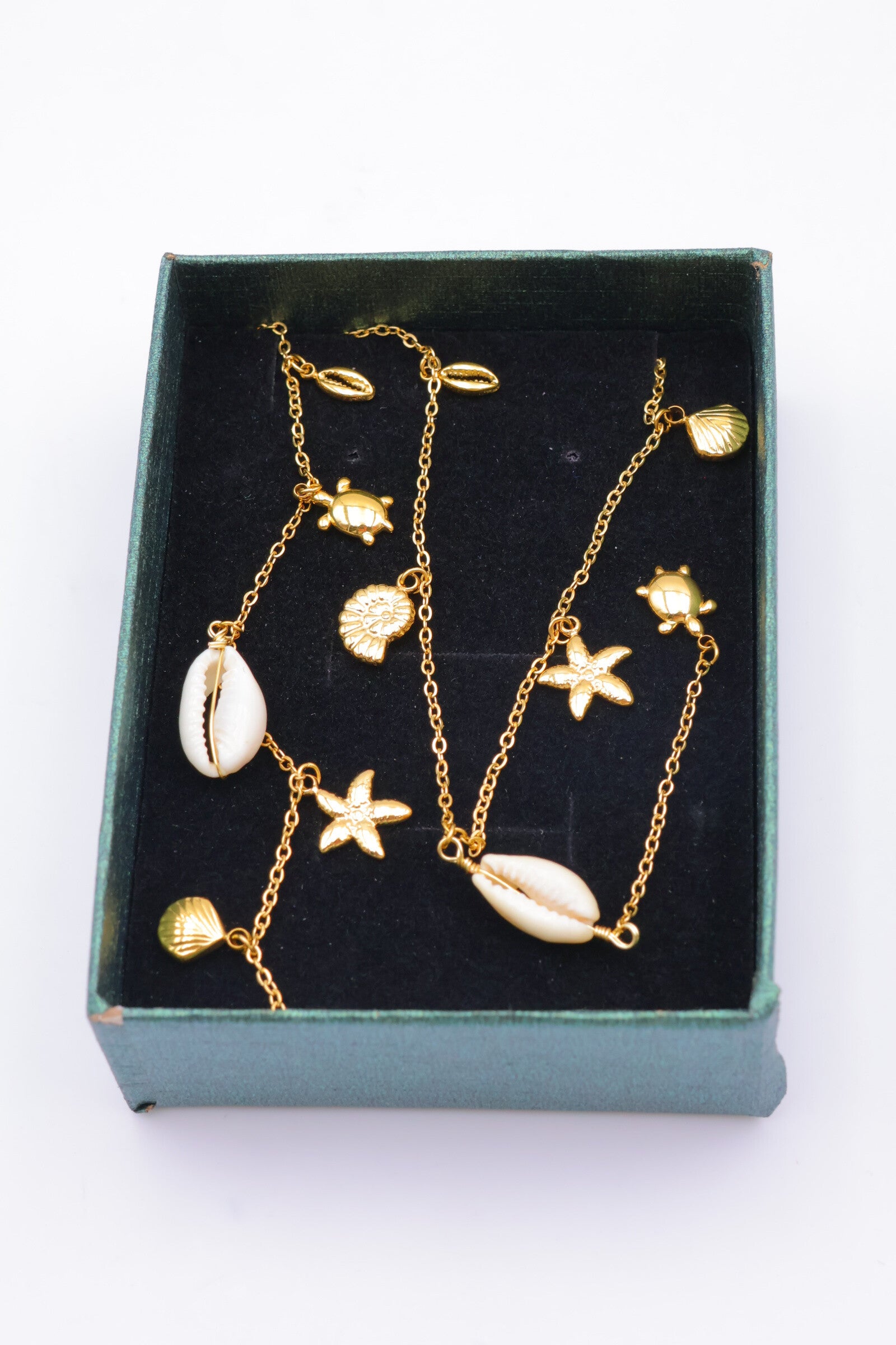 Parure de bijoux avec boîte en acier inoxydable - DORÉ