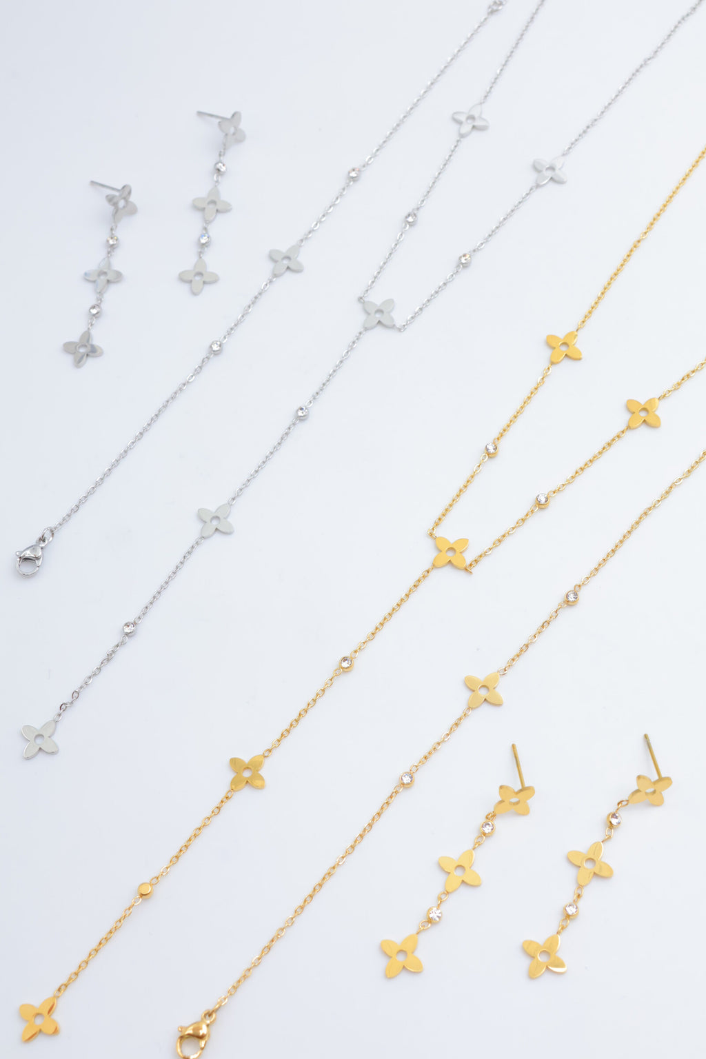 Parure de bijoux en acier inoxydable - DORÉ