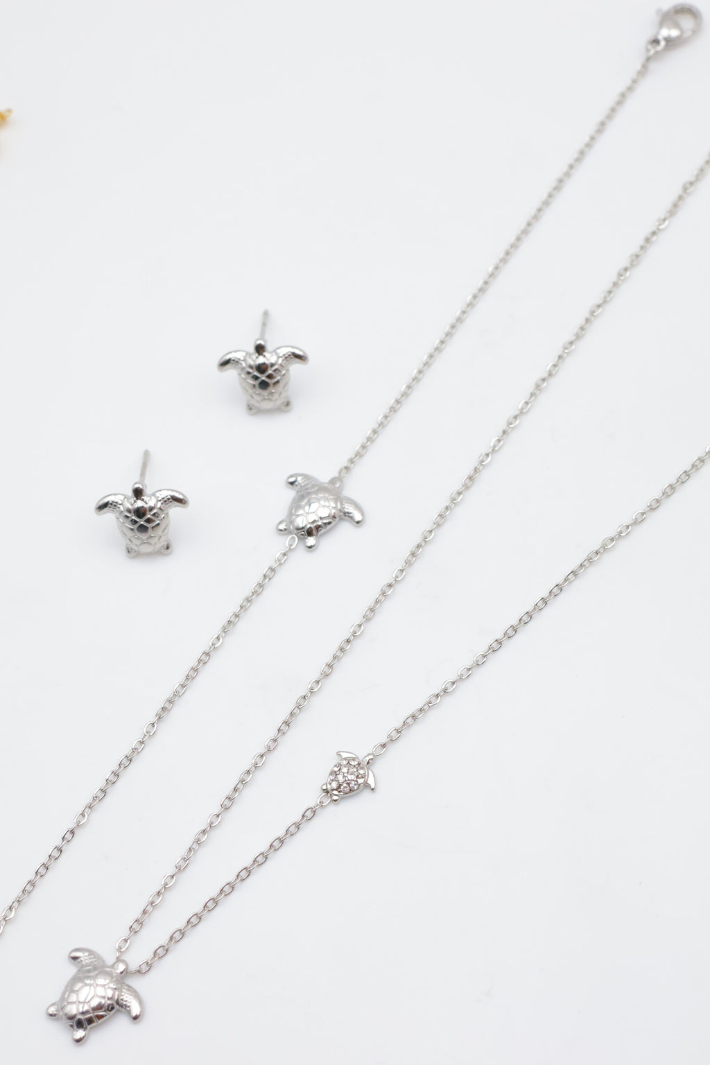 Parure de bijoux en acier inoxydable - ARGENT