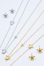 Parure de bijoux en acier inoxydable - DORÉ