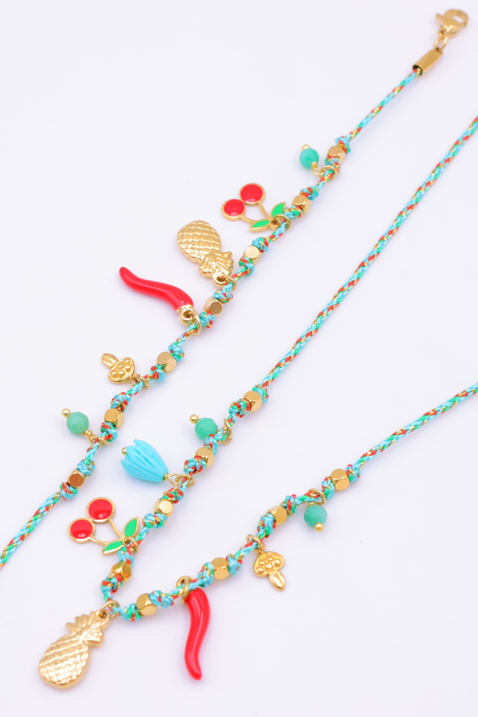 Parure de bijoux en acier inoxydable - TURQUOISE