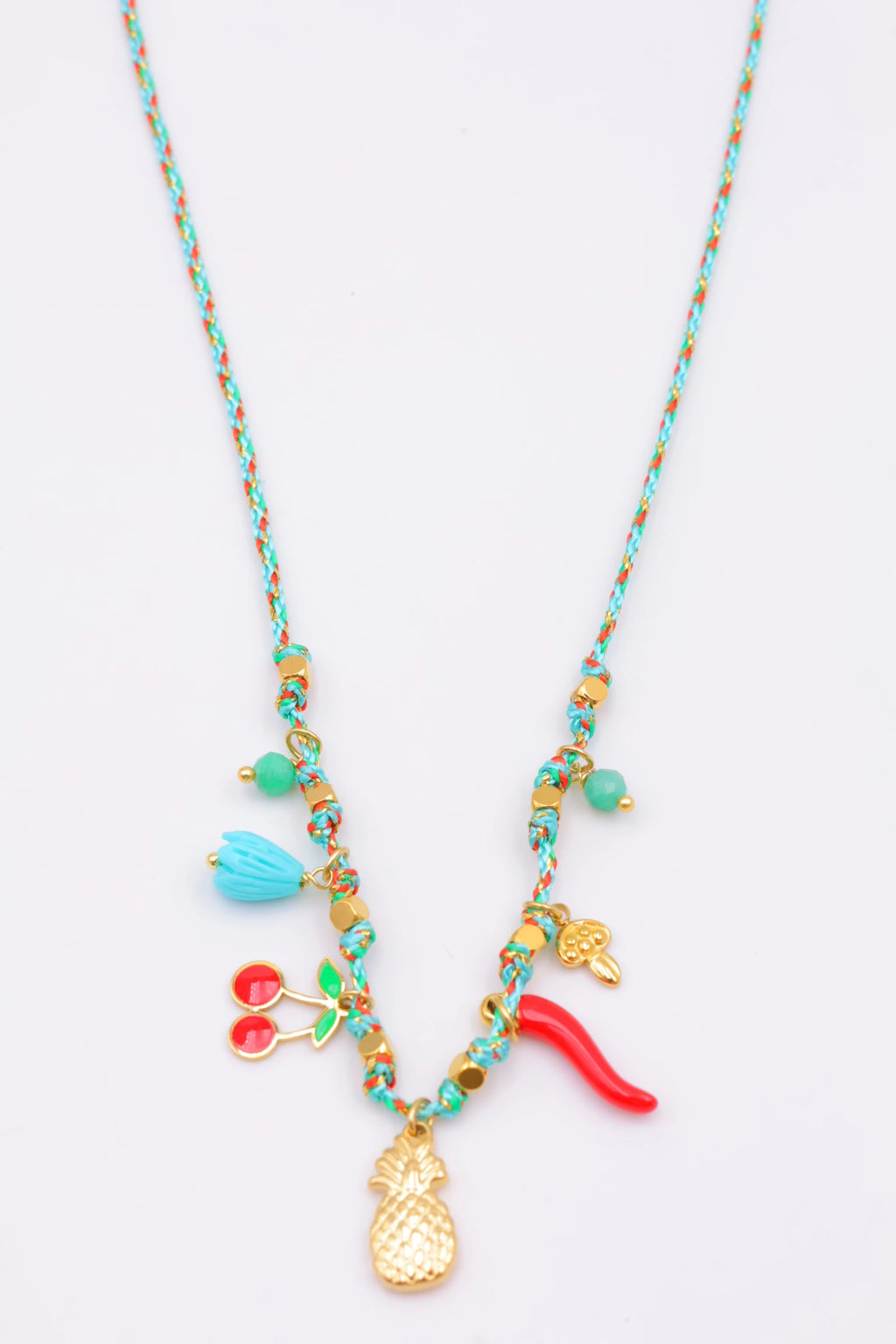 Collier en acier inoxydable - TURQUOISE