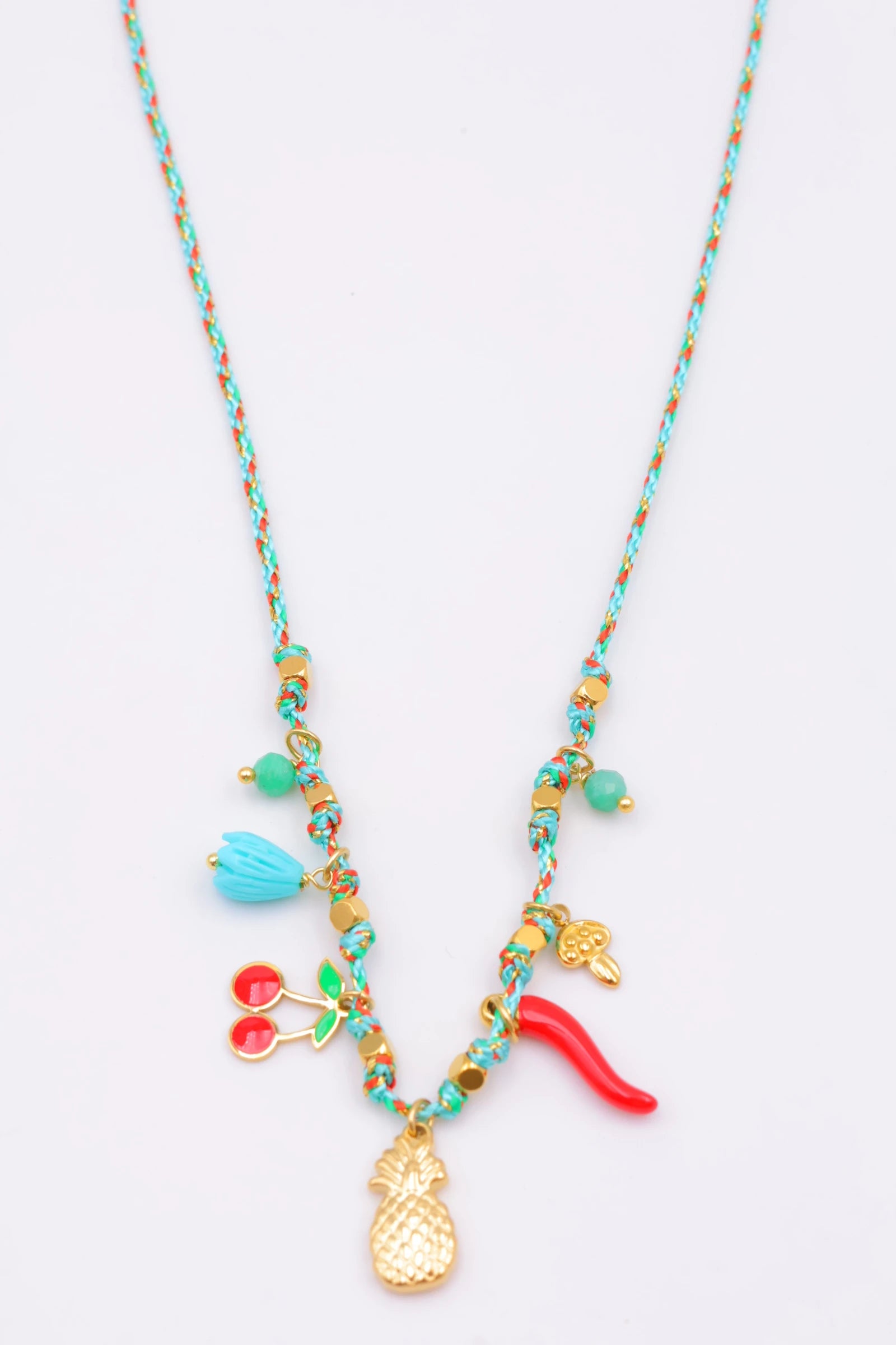 Collier en acier inoxydable - TURQUOISE