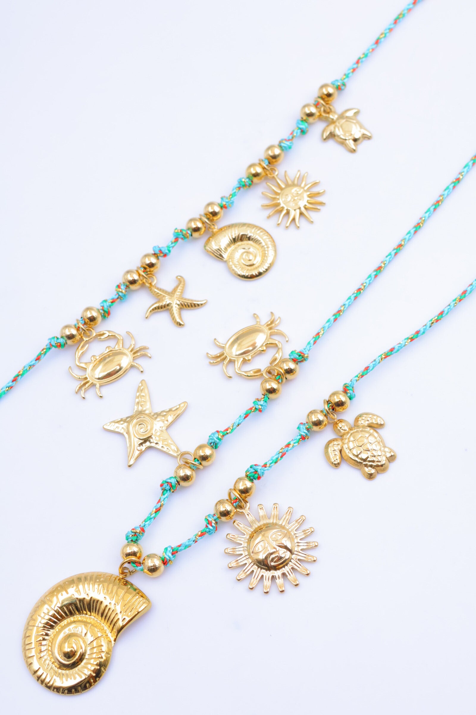 Parure de bijoux en acier inoxydable - TURQUOISE