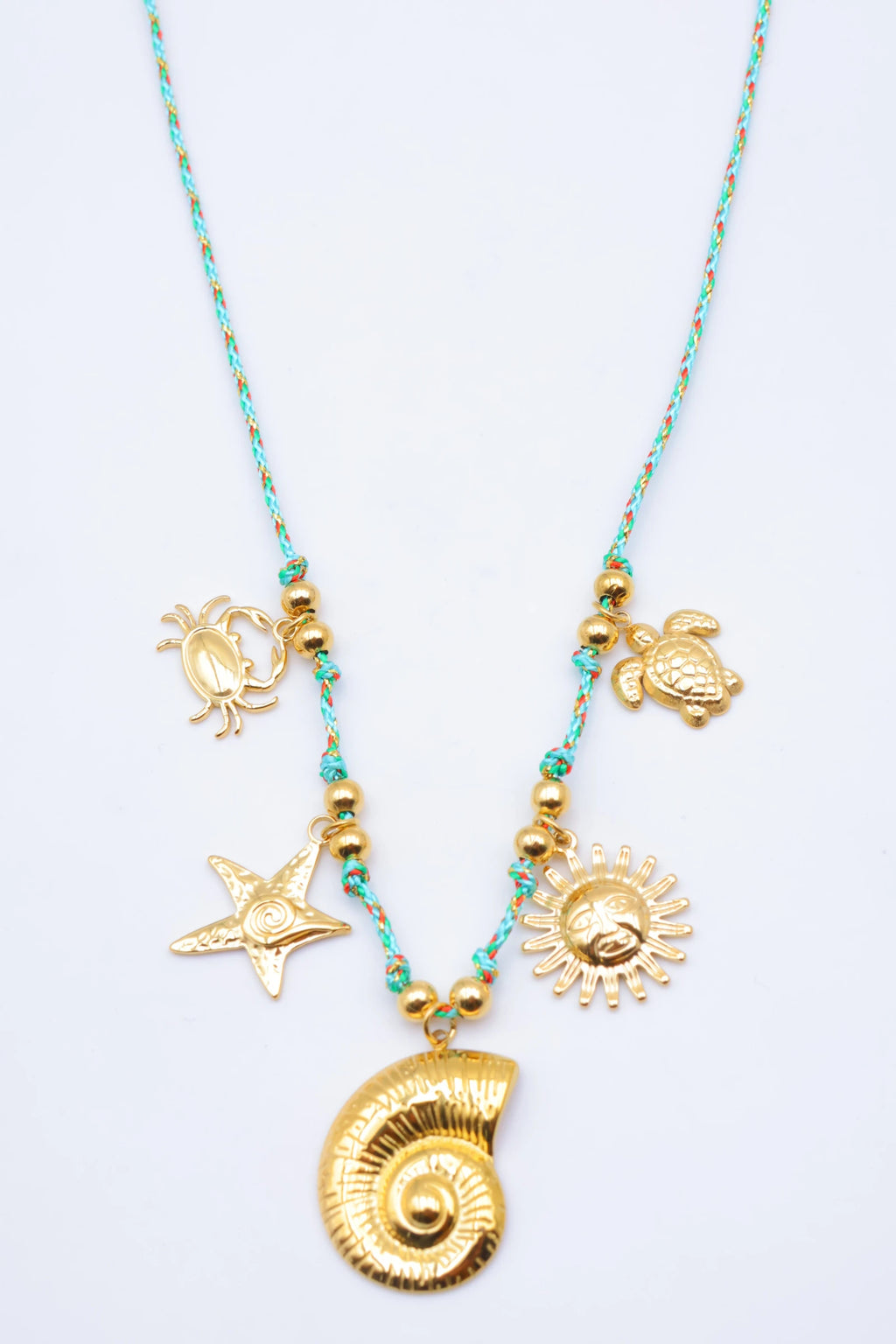 Collier en acier inoxydable - TURQUOISE