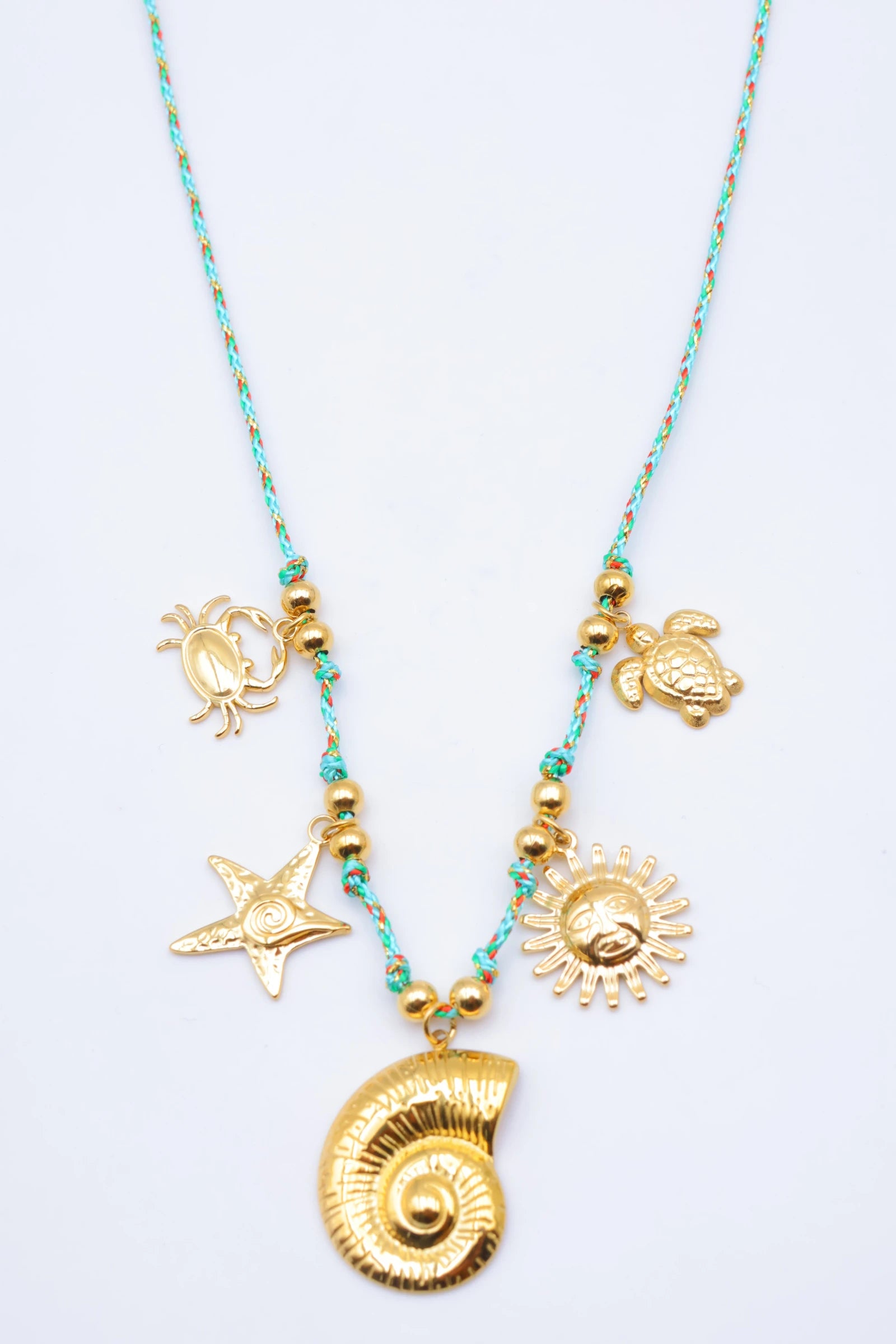 Collier en acier inoxydable - TURQUOISE