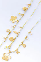 Parure de bijoux en acier inoxydable - BLANC