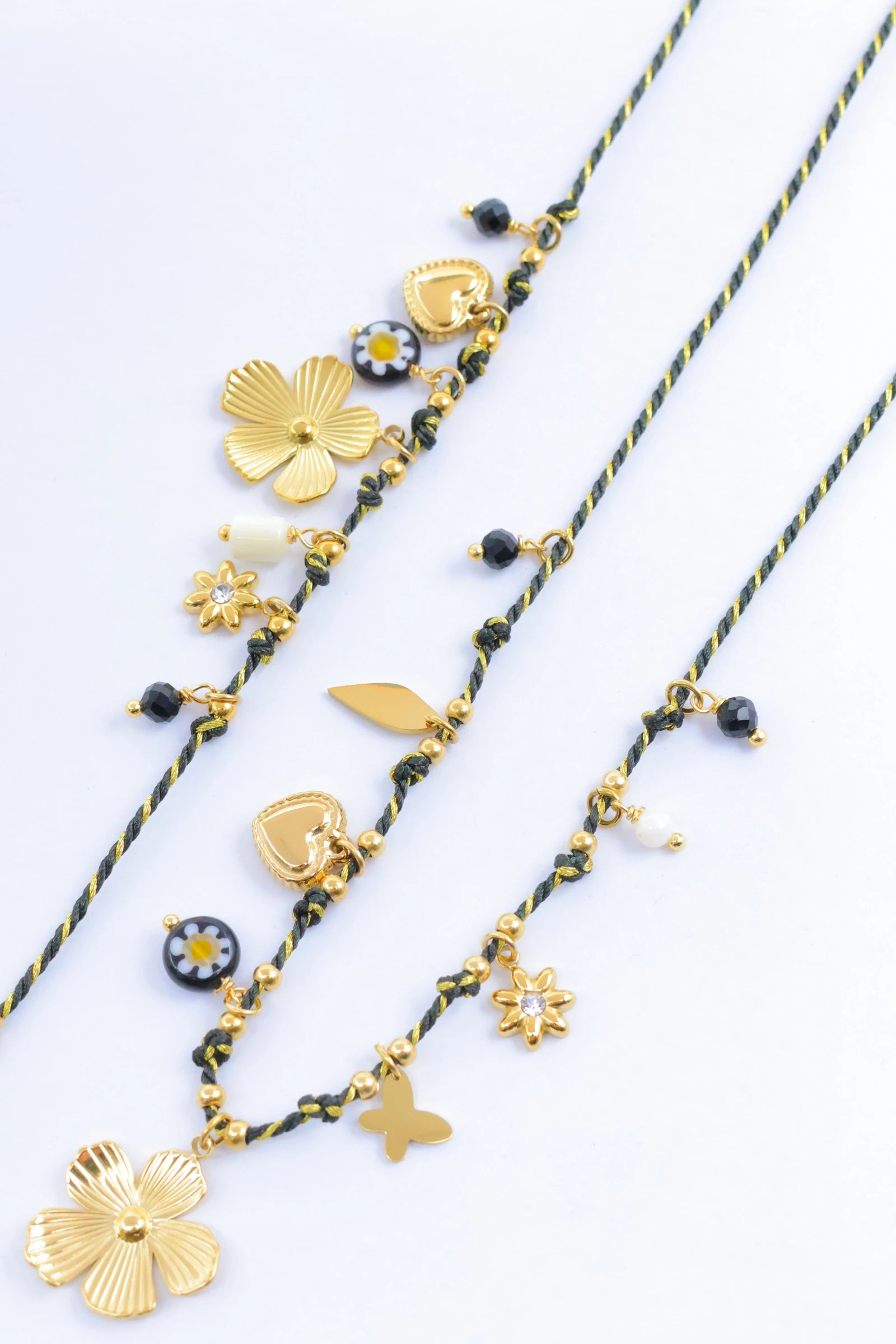 Parure de bijoux en acier inoxydable - NOIR