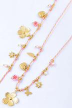 Parure de bijoux en acier inoxydable - ROSE