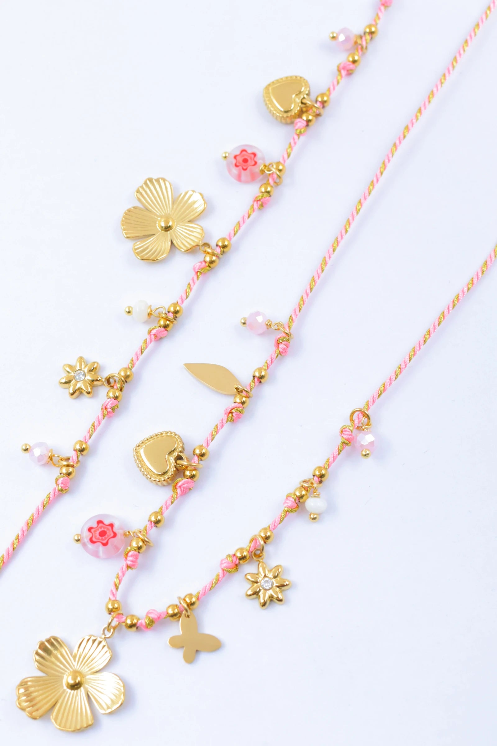 Parure de bijoux en acier inoxydable - ROSE