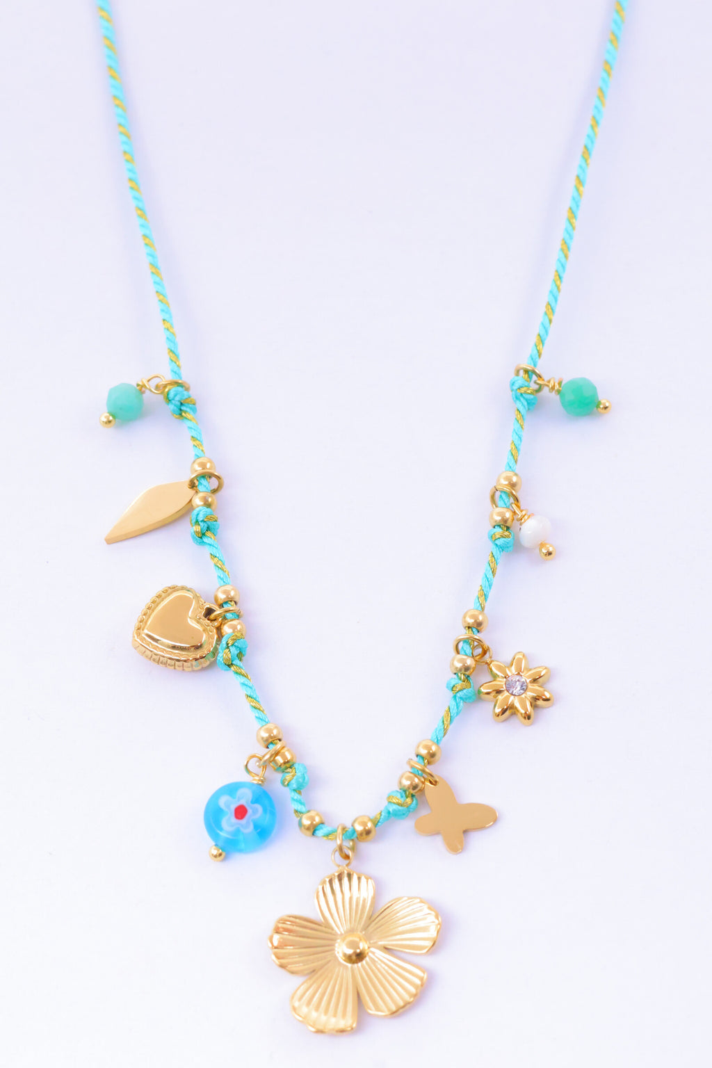 Collier en acier inoxydable - BLEU