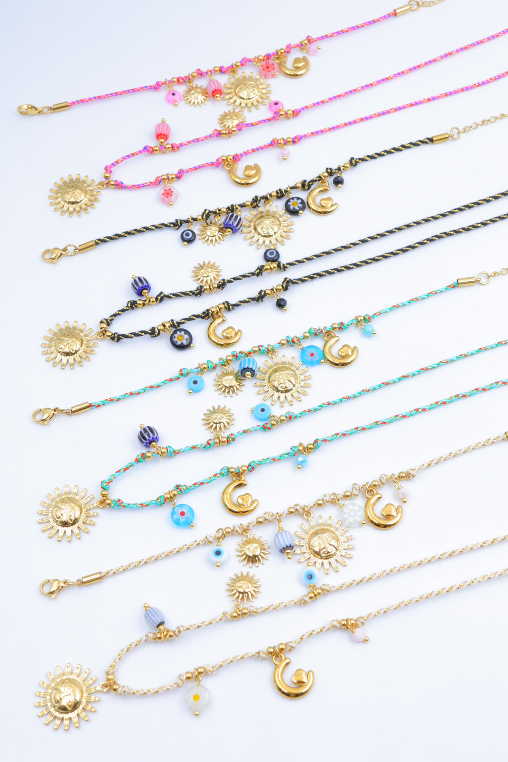 Parure de bijoux en acier inoxydable - BLANC