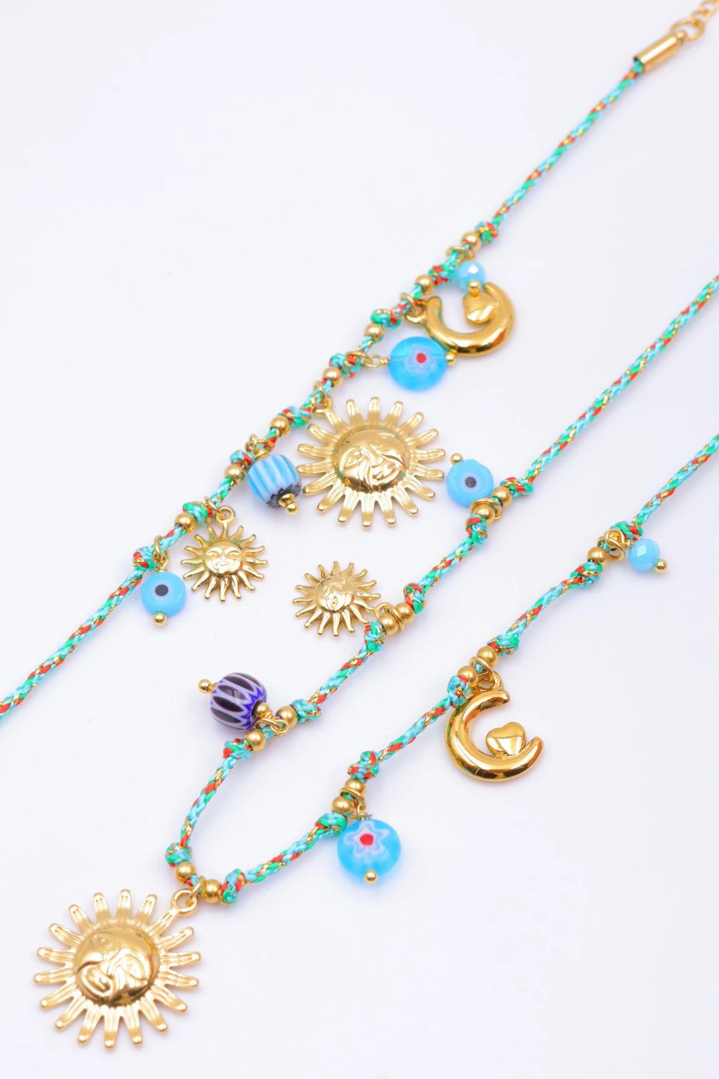 Parure de bijoux en acier inoxydable - TURQUOISE