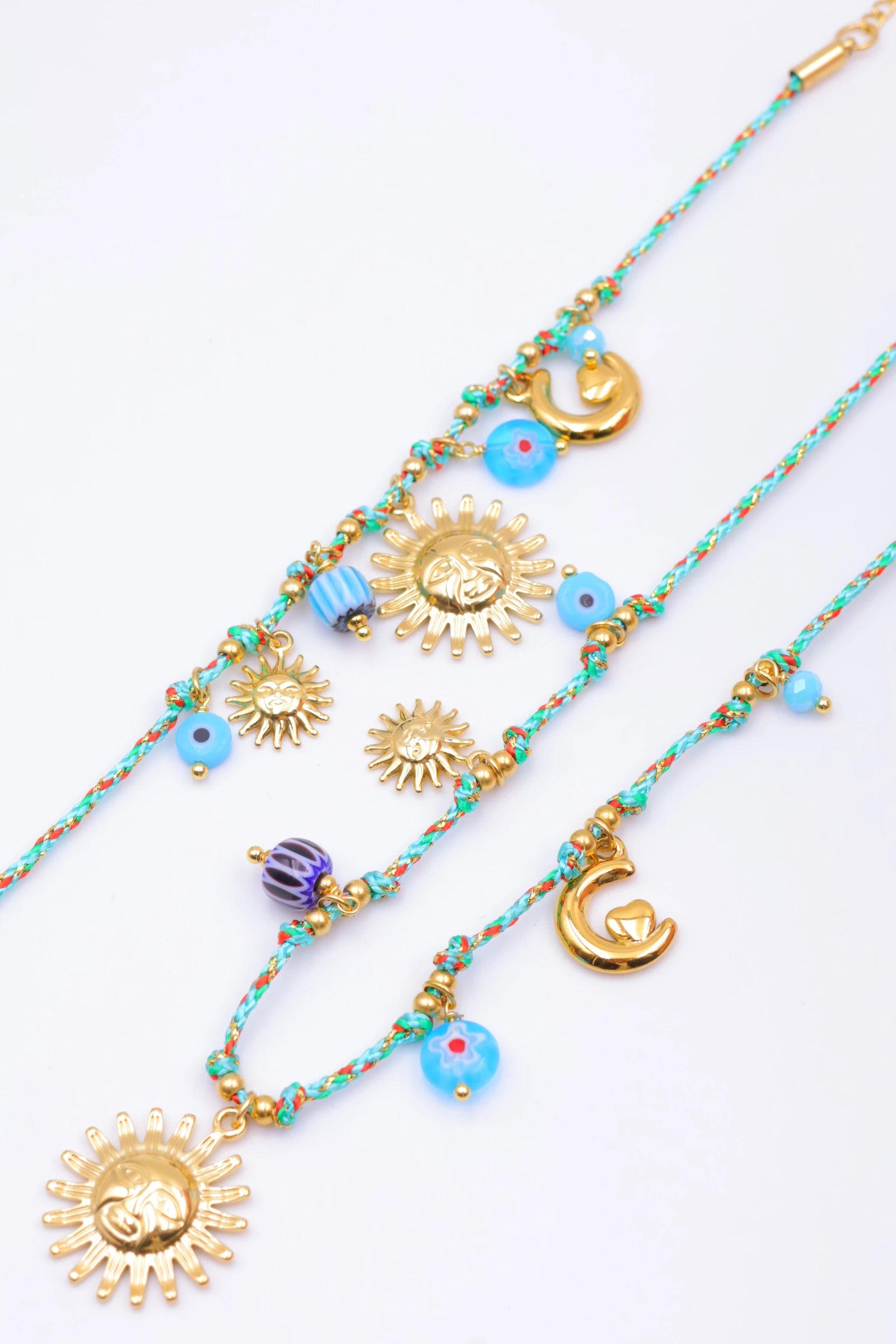 Parure de bijoux en acier inoxydable - TURQUOISE