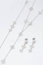 Parure de bijoux en acier inoxydable - ARGENT