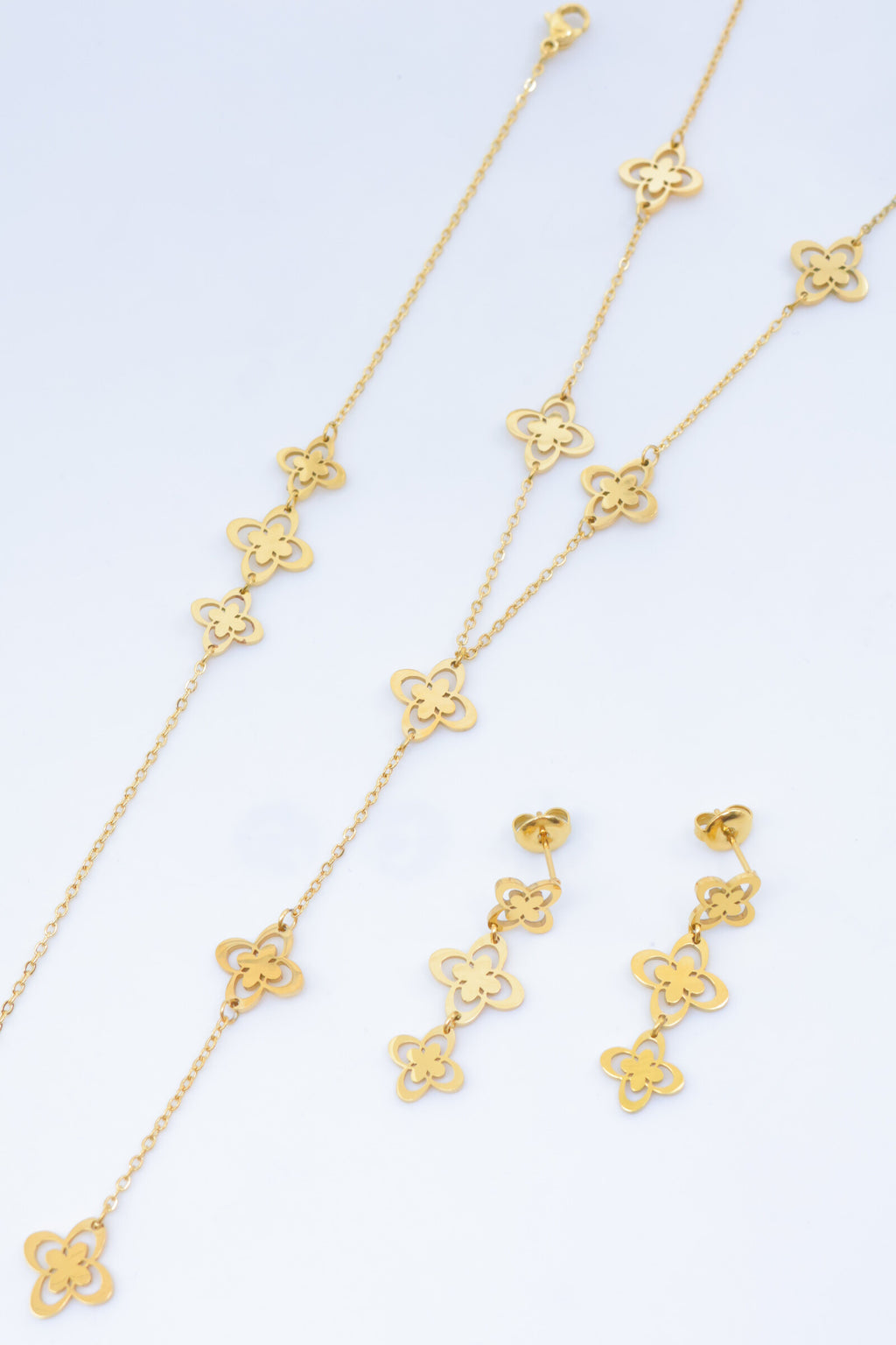 Parure de bijoux en acier inoxydable - DORÉ
