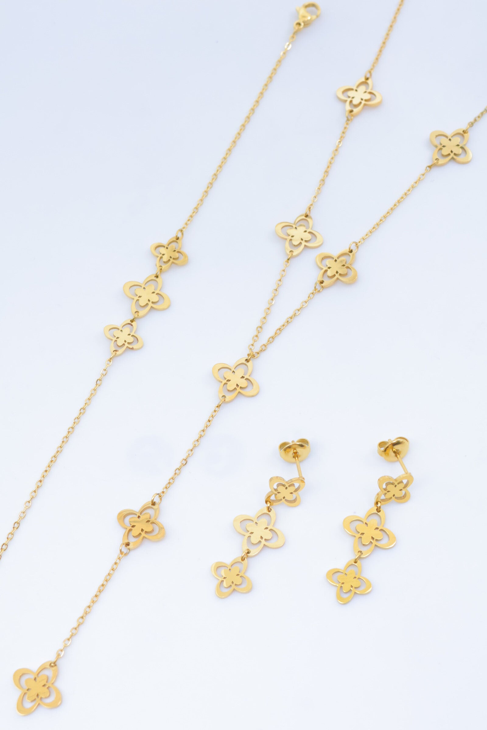 Parure de bijoux en acier inoxydable - DORÉ