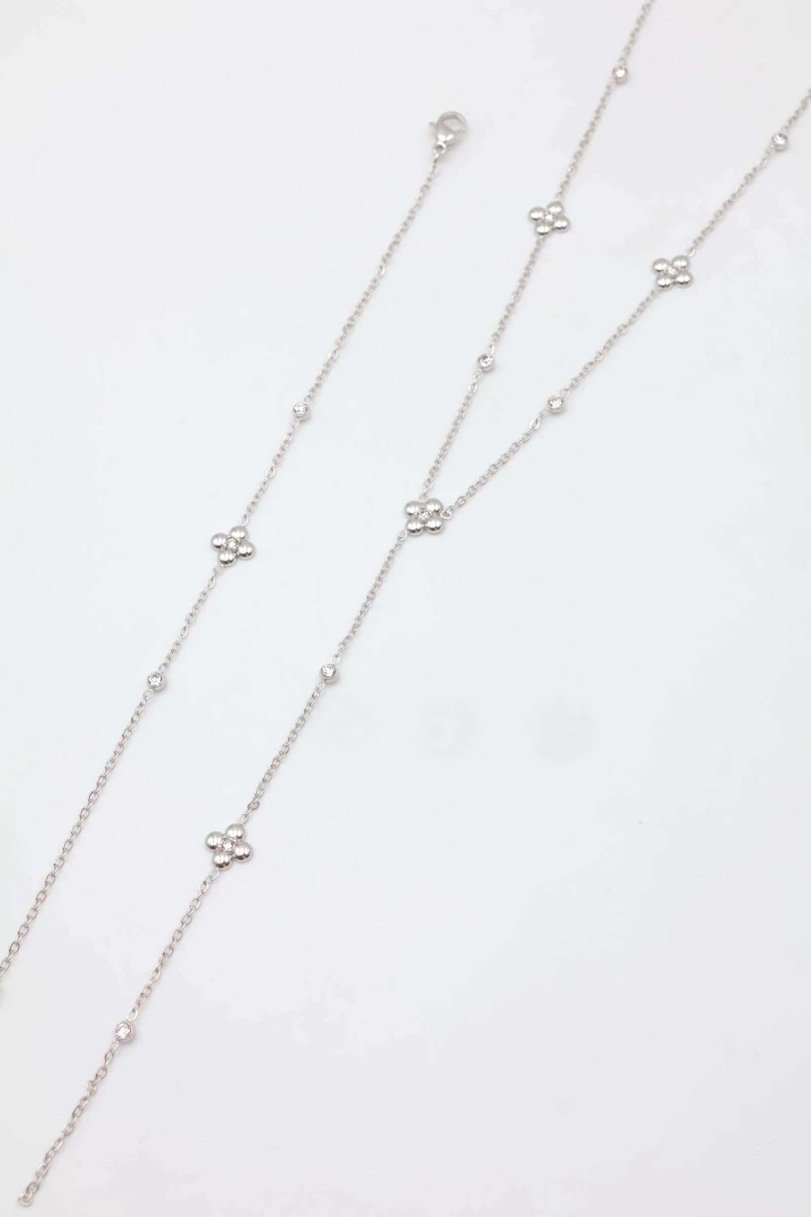 Parure de bijoux en acier inoxydable - ARGENT
