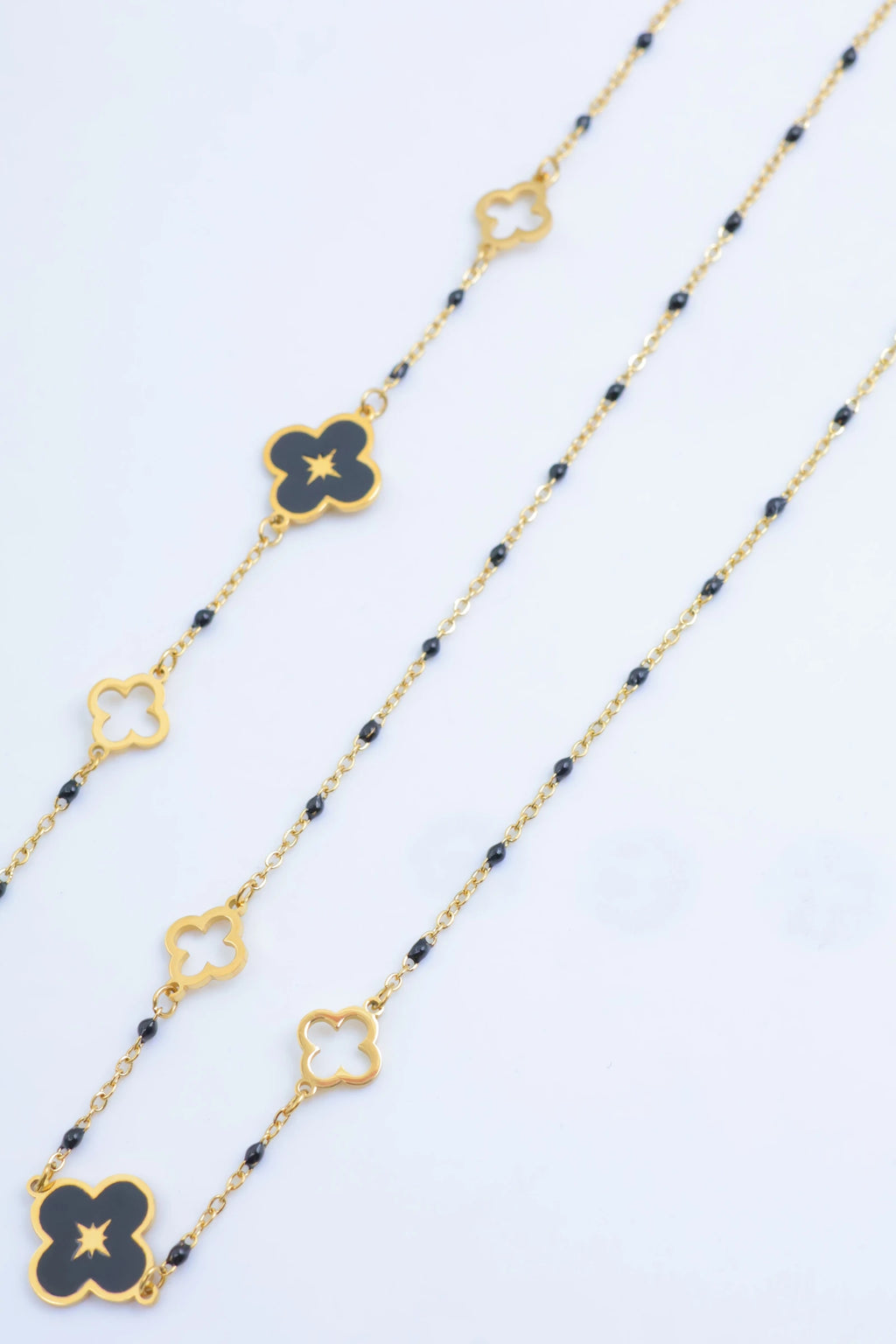 Parure de bijoux en acier inoxydable - NOIR