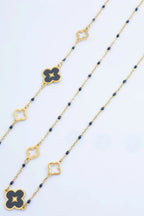 Parure de bijoux en acier inoxydable - NOIR