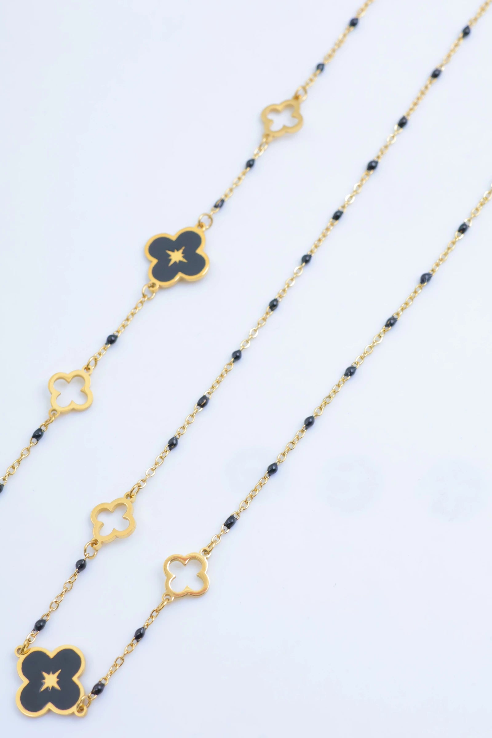 Parure de bijoux en acier inoxydable - NOIR