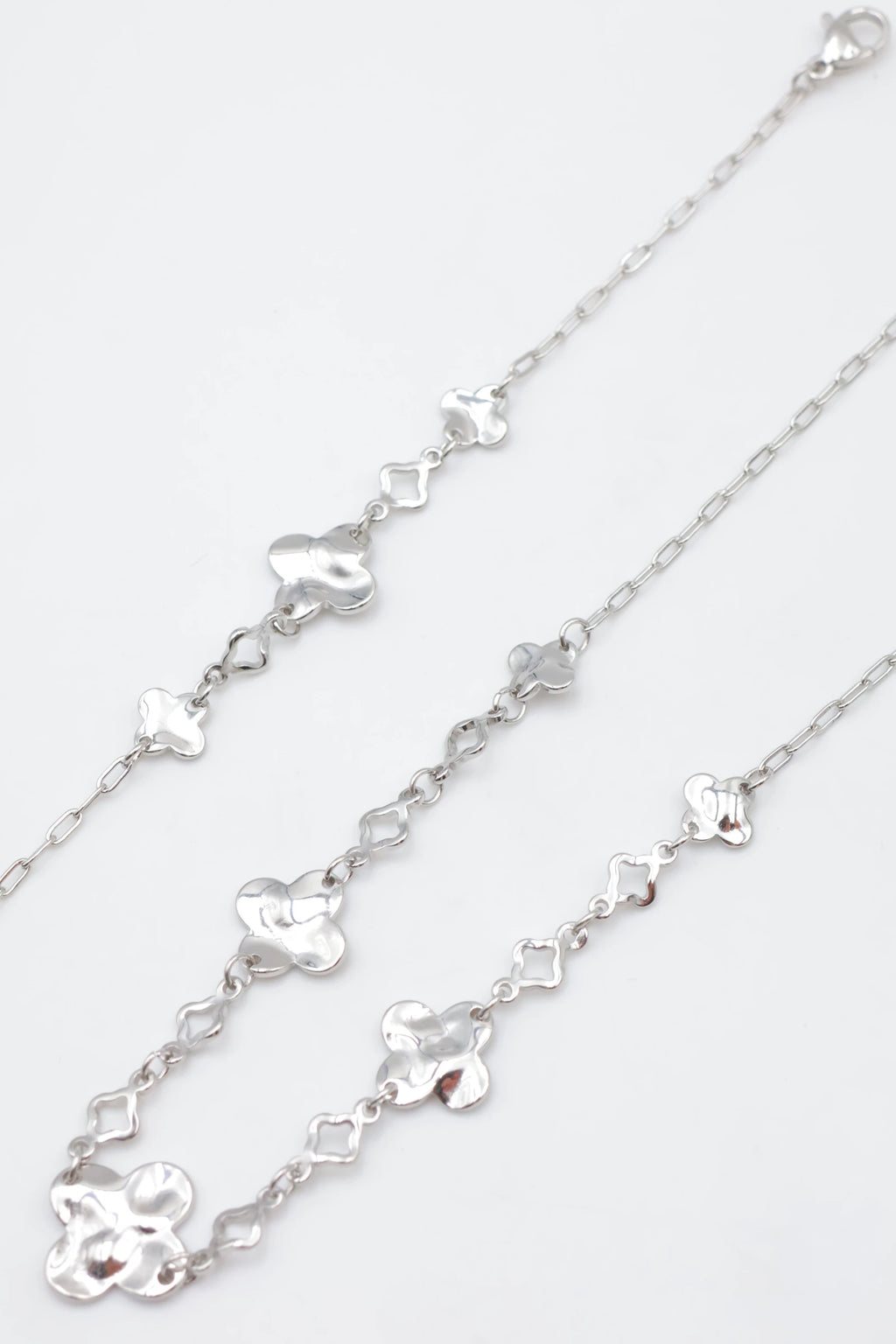 Parure de bijoux en acier inoxydable - ARGENT
