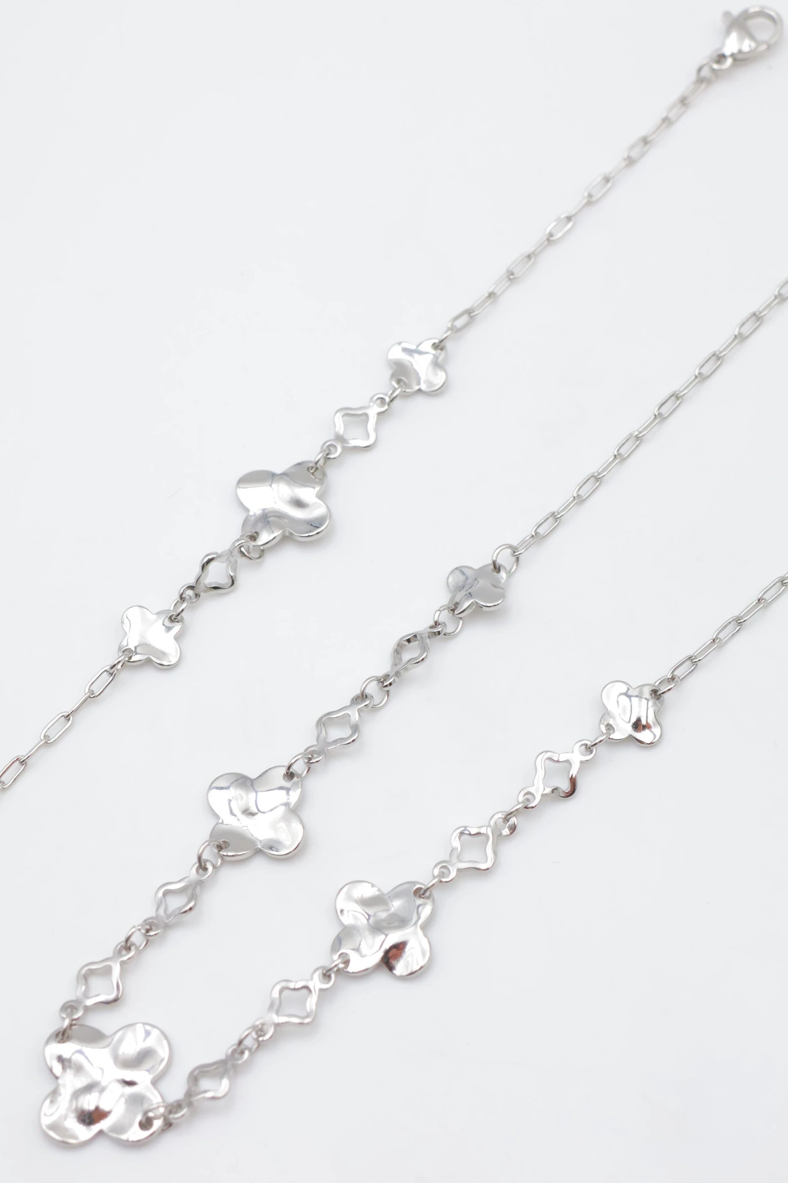 Parure de bijoux en acier inoxydable - ARGENT