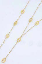 Parure de bijoux en acier inoxydable - BLANC