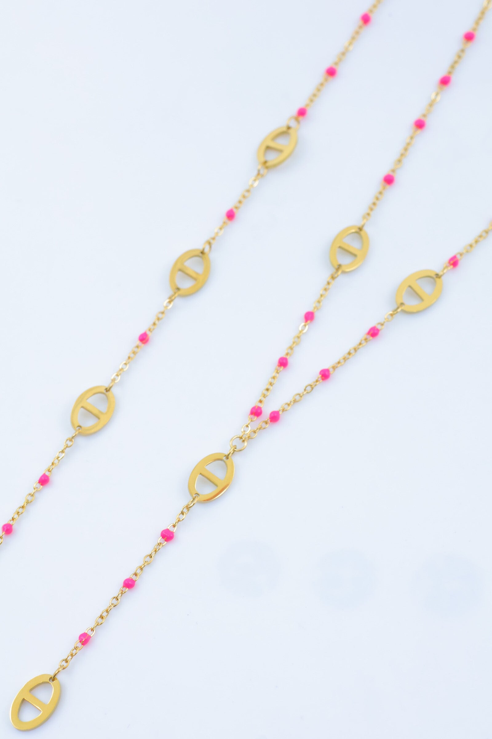 Parure de bijoux en acier inoxydable - FUCHSIA