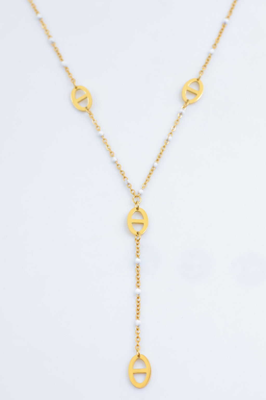 Collier en acier inoxydable - BLANC