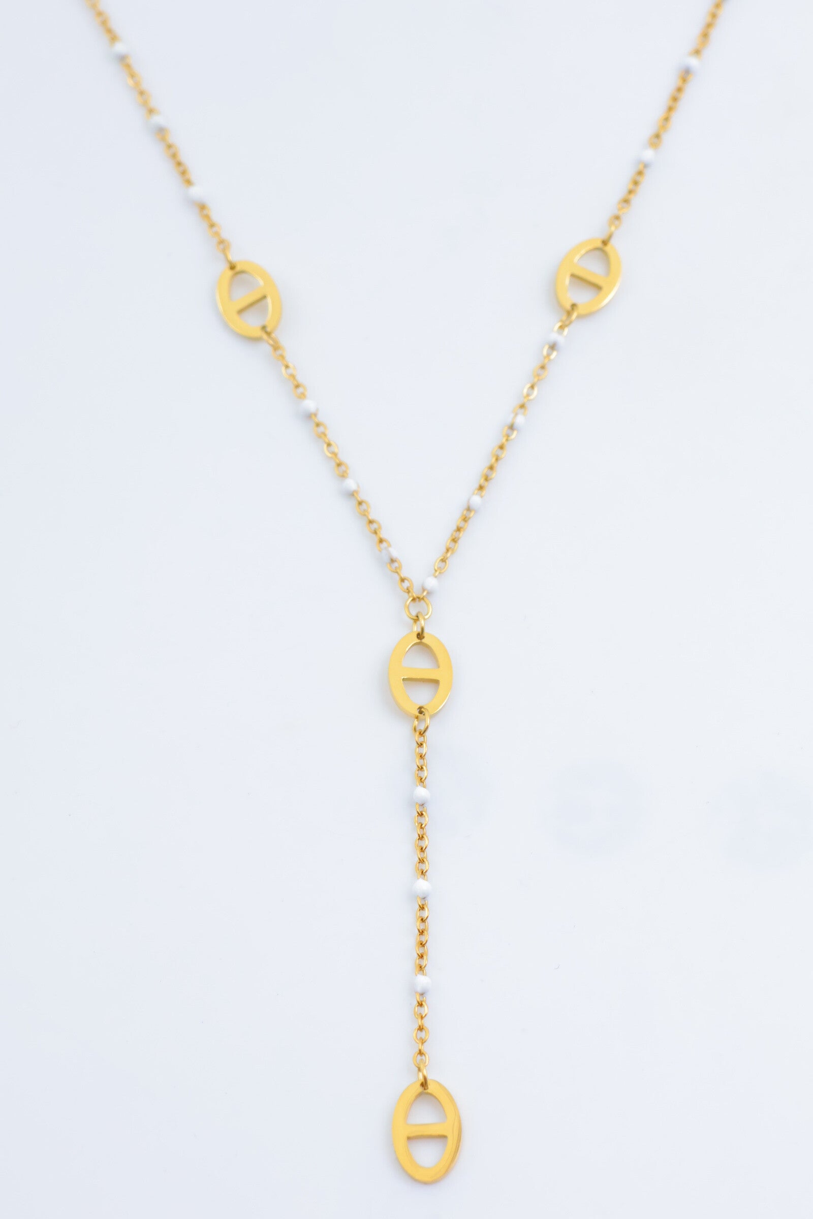 Collier en acier inoxydable - BLANC