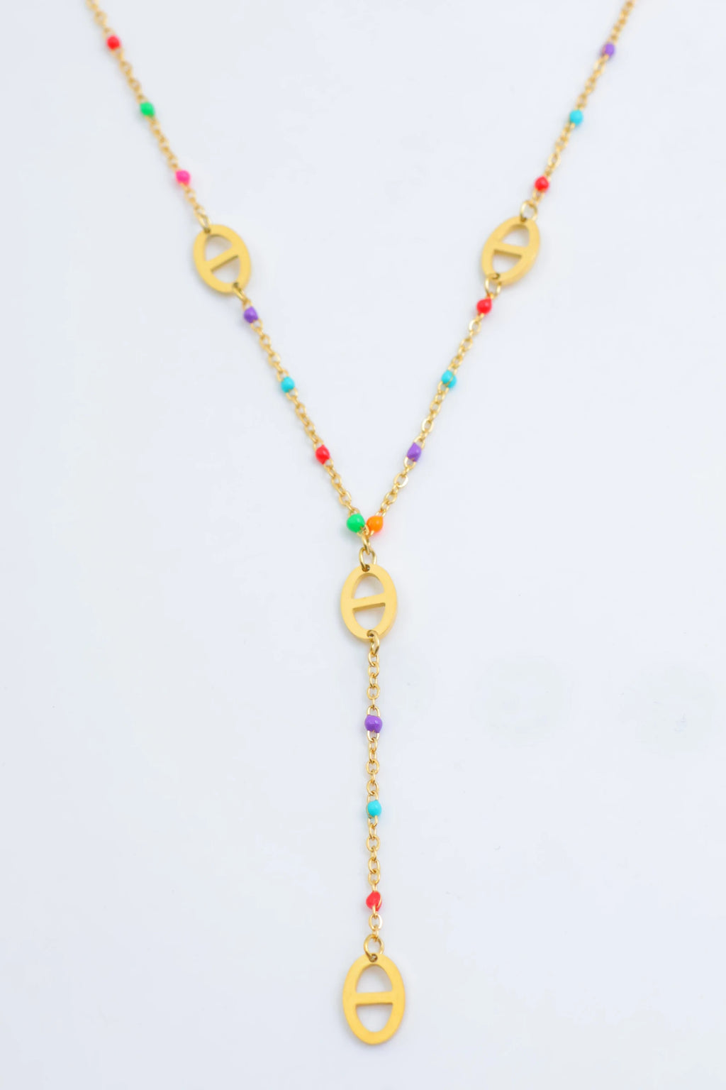 Collier en acier inoxydable - MULTICOLORE