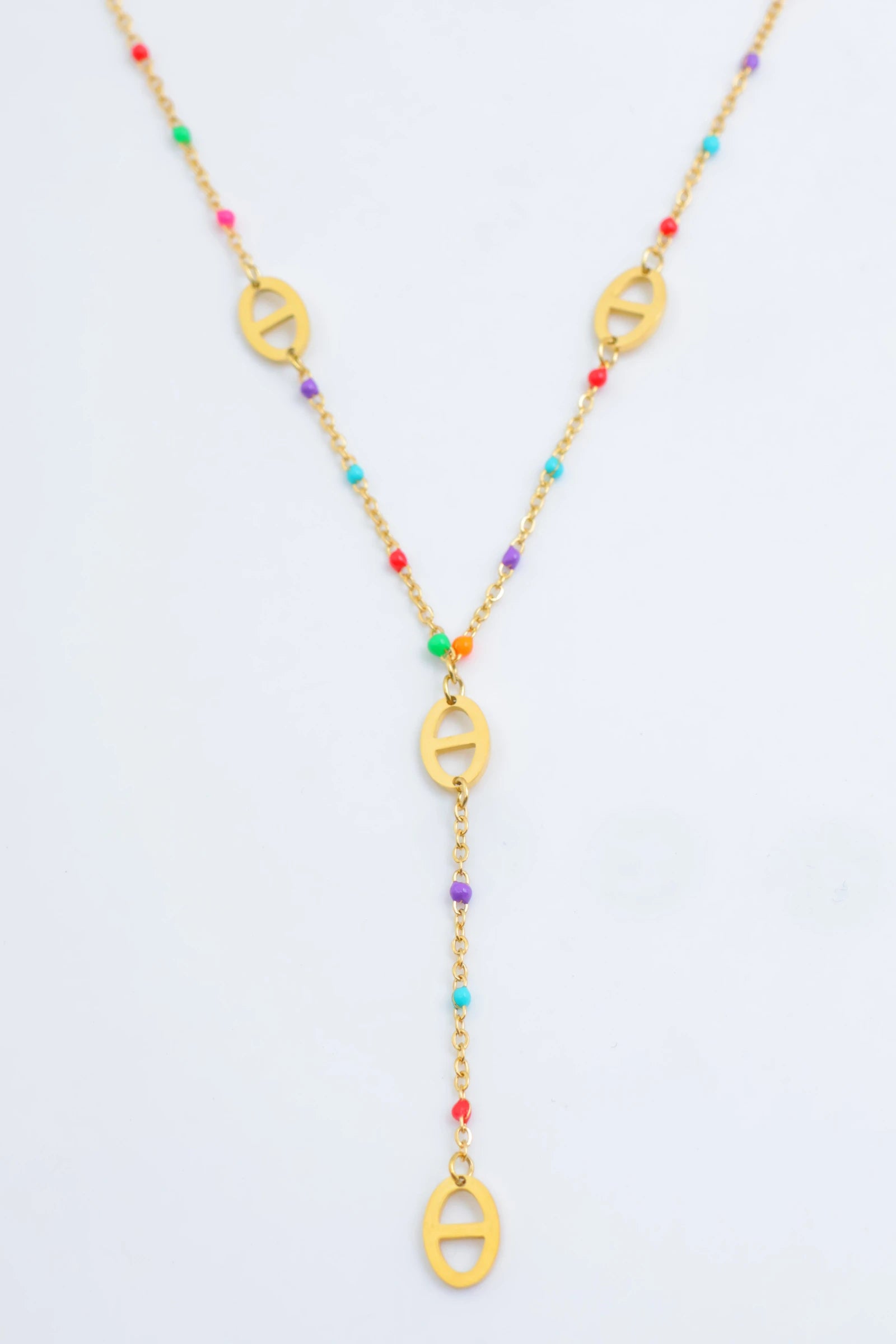 Collier en acier inoxydable - MULTICOLORE