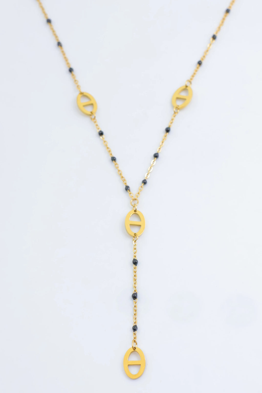 Collier en acier inoxydable - NOIR
