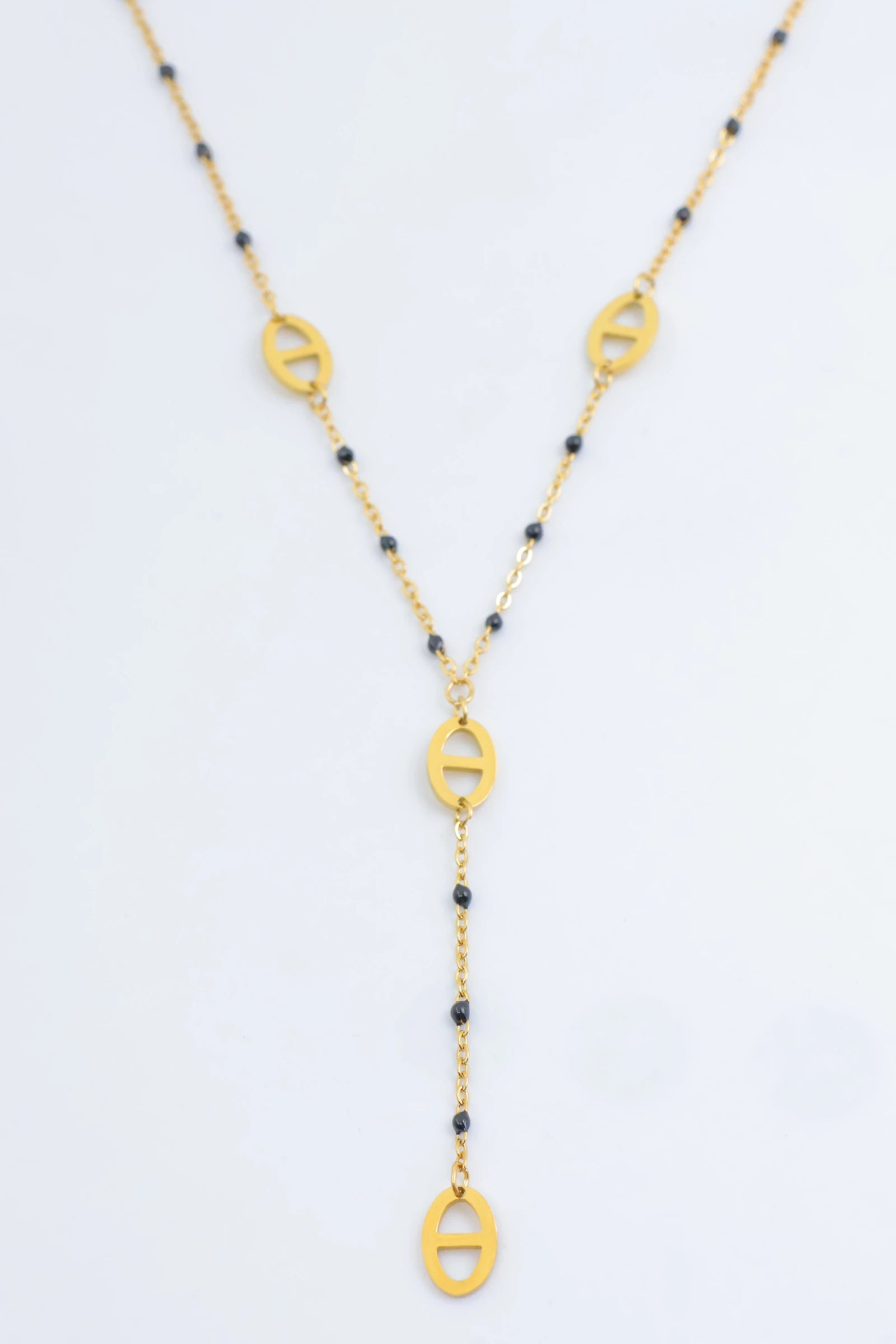 Collier en acier inoxydable - NOIR